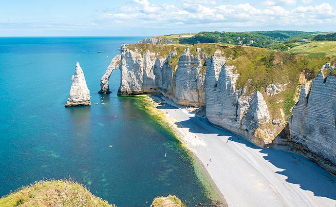 Klima und Wetter in der Normandie - Etretat