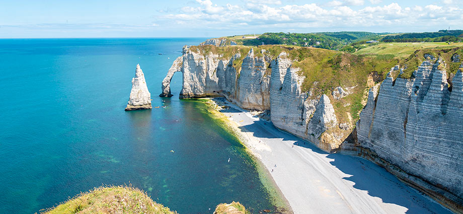 Klima und Wetter in der Normandie - Etretat