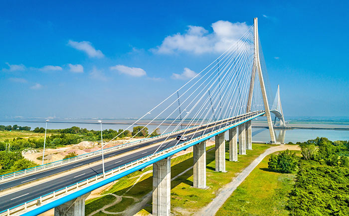 Pont du Normandie in Le Havre Pont du Normandie in Le Havre