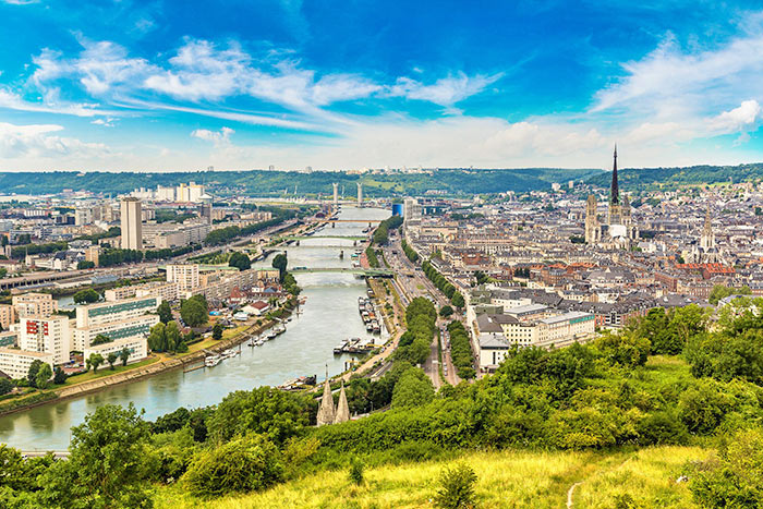 Panorama von Rouen in Seine-Maritime Panorama von Rouen in Seine-Maritime